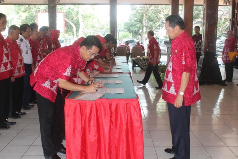 Kepala SKPD Teken Pakta Integritas, Ini Pernyataannya