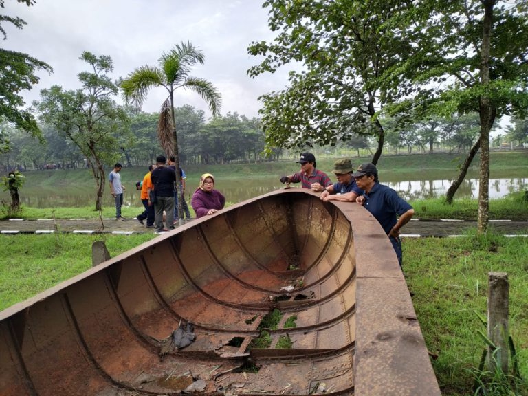 Kapal Peninggalan VOC akan Menjadi Icon Taman Tirtasari Sragen