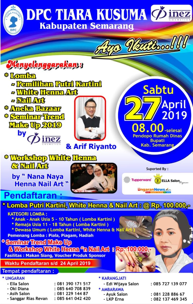 Tiara Kusuma akan Gelar Lomba Putri Kartini dan White Henna Art