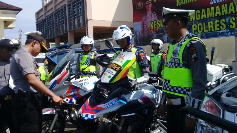 Kapolres Cek Kesiapan Ranmor Dinas Jelang Pengamanan Pemilu