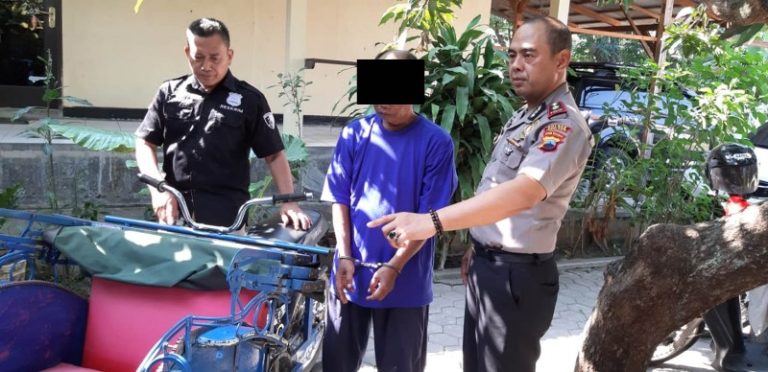 Tukang Becak Cabul Ini Iming-Iming Korban Uang Rp 15.000,-