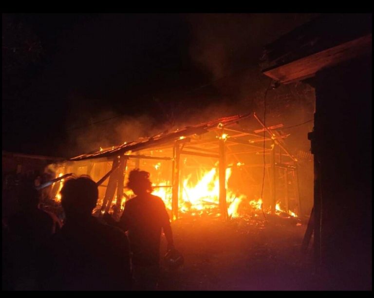 Diduga Disulut Konsleting Listrik, Rumah Warga Wirogomo Terbakar
