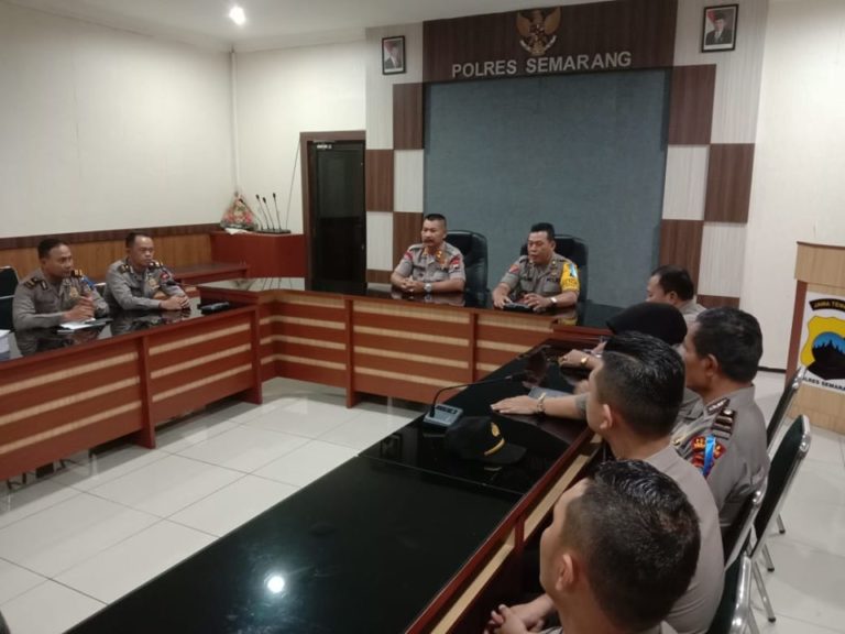 Tim Supervisi Operasi Ketupat Candi Polda Jateng Kunjungi Polres Semarang