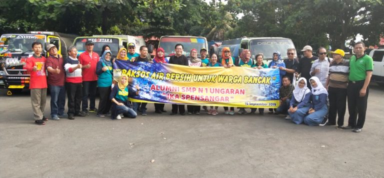 IKA Spensangar dan Ilusmatura Bantu 27 Tangki Air Bersih kepada Warga Bancak