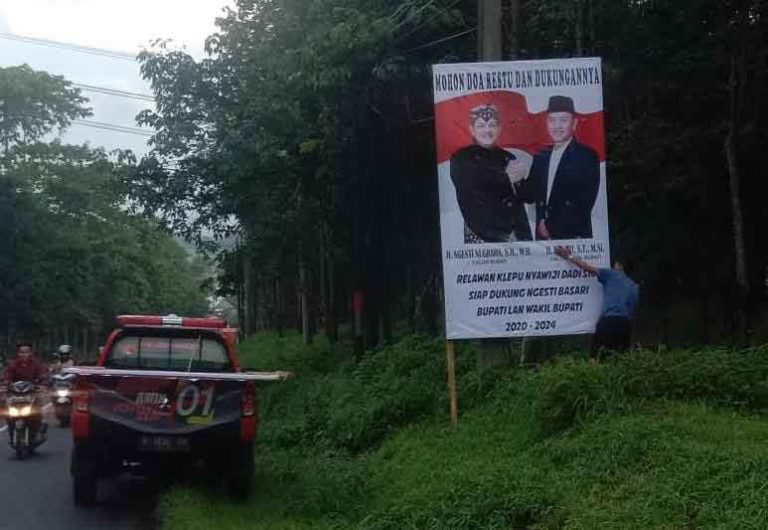 Baliho Ngesti-Basari Mulai Bermunculan, Relawan Berharap Segera Datang Perubahan Kemajuan