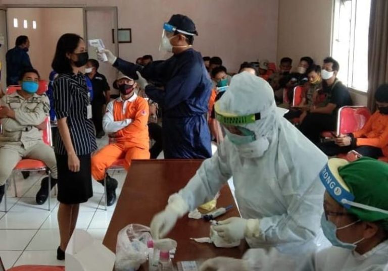 Terlibat Pemakaman Pasien Covid-19, 28 Personel BPBD Kabupaten Semarang Jalani Rapid Test