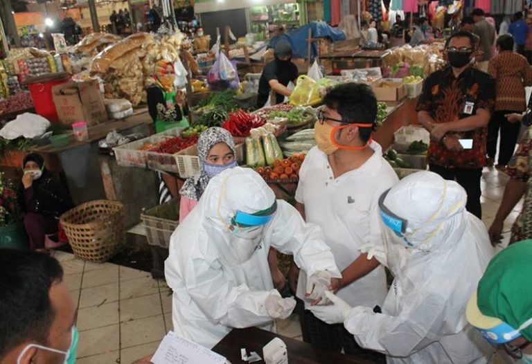 Hasil Rapid Test Dinkes, Satu Pedagang Pasar Karangjati dan Harjosari Reaktif