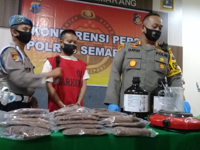 Tembakau Gorila ‘Made in’ Bandungan Dibongkar, Tersangka Edarkan Sampai Papua