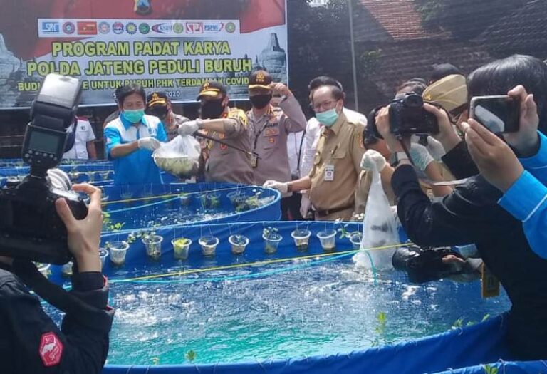 Kapolda Luncurkan Budidaya Lele di Langensari Ungaran, Padat Karya Polda Jateng Pertama di Jateng