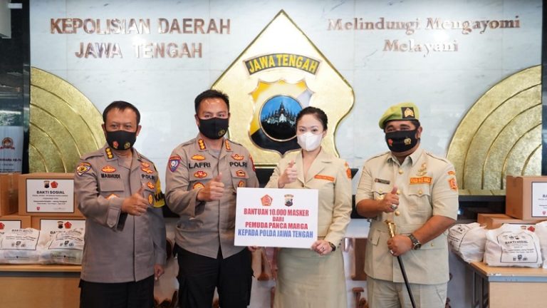 Pemuda Panca Marga Pusat Serahkan Bantuan 1.500 Paket Sembako dan 10.000 Masker