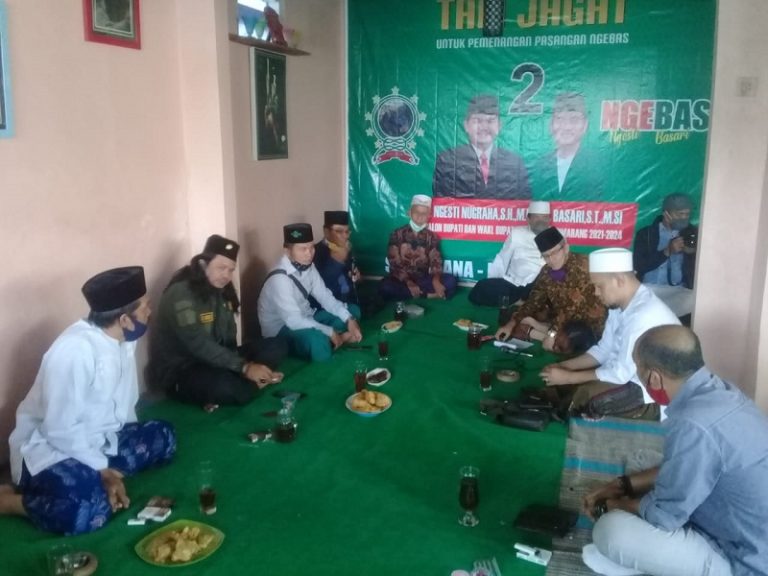 Para Kiai Sepuh NU Dicatut Tim Paslon Bison, Tegaskan Kompak Dukung Ngebas