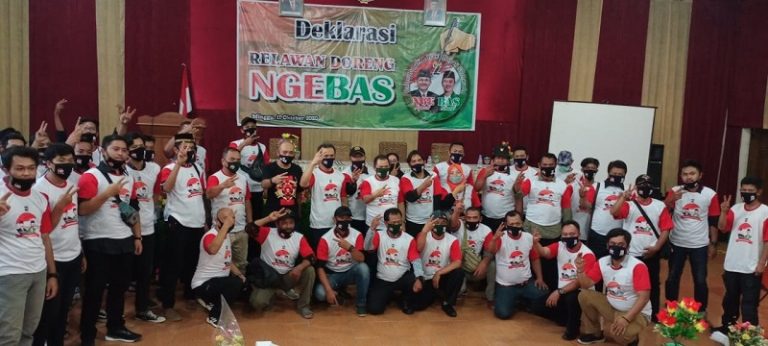 Suarakan Yel “Ngabadi” Relawan Doreng Bertekad Menangkan Ngebas