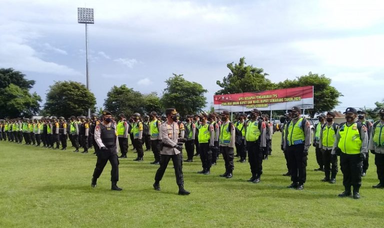 Pimpin Apel Kesiapan Pengamanan TPS, Kapolres Semarang Ingatkan Jaga Netralitas