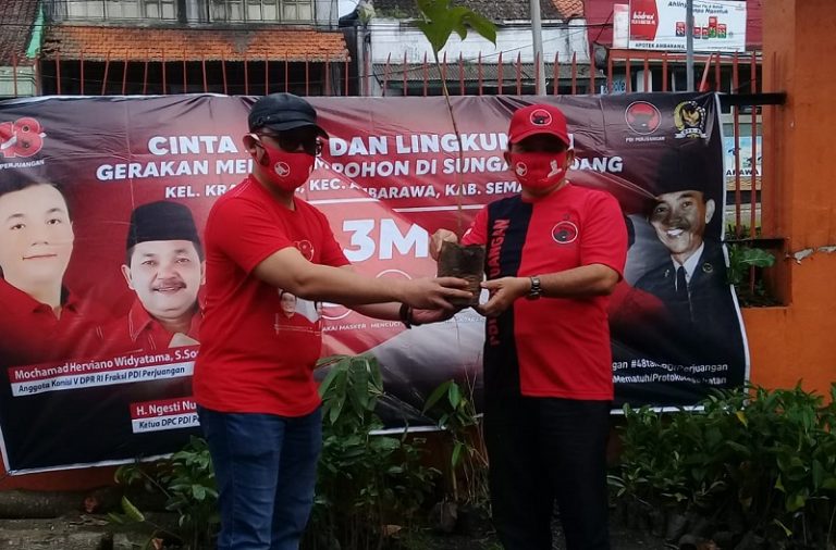 DPC PDI Perjuangan Kabupaten Semarang Tanam 10.000 Bibit Pohon Serentak di Enam Kecamatan