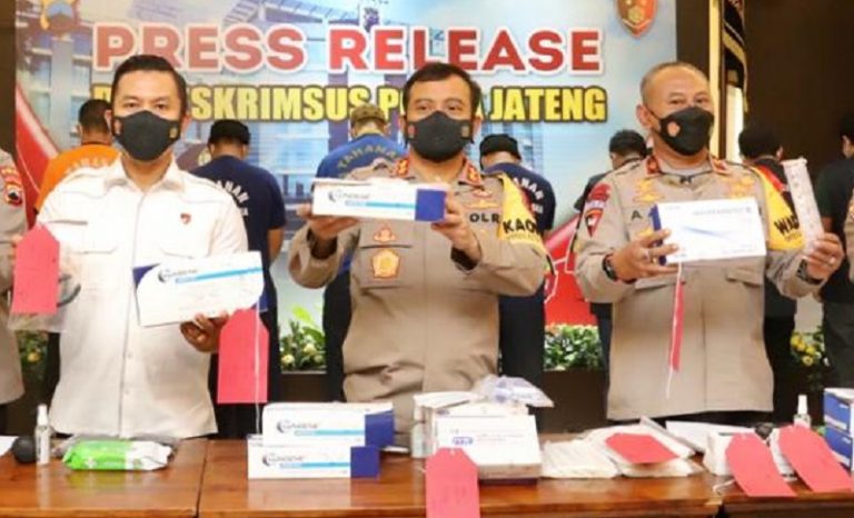 Selama Ramadhan Polda Jateng Ungkap Alat Rapid Antigen Ilegal hingga Gula Putih Oplosan