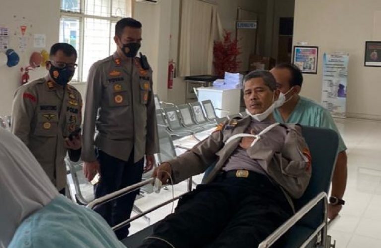 Kasubbag Dalgar Bagren Polres Semarang Kecelakaan di Karangjati