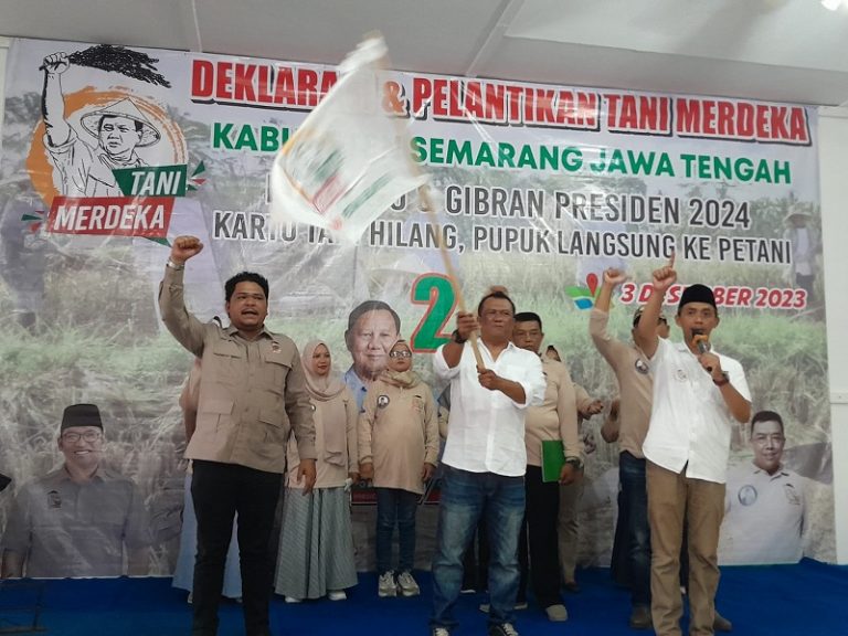 Menangkan Prabowo-Gibran, Tani Merdeka Dirikan Posko Setiap Desa di Kabupaten Semarang
